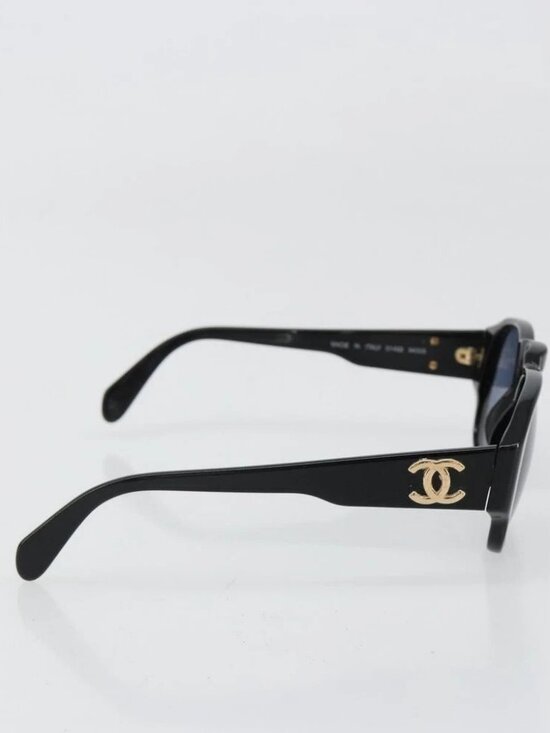 CHANEL Sunglasses plastic Black CC Auth 180946 main image 6
